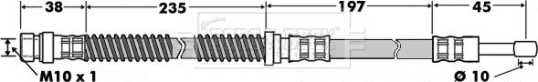 Borg & Beck BBH7505 - Flessibile del freno autozon.pro