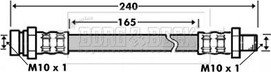 Borg & Beck BBH7507 - Flessibile del freno autozon.pro