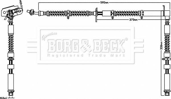 Borg & Beck BBH7532 - Flessibile del freno autozon.pro