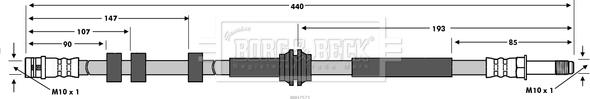 Borg & Beck BBH7573 - Flessibile del freno autozon.pro