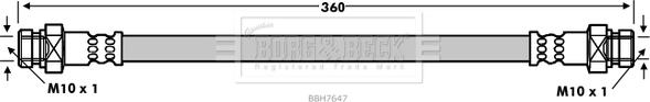 Borg & Beck BBH7647 - Flessibile del freno autozon.pro