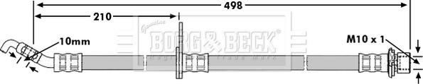 Borg & Beck BBH7633 - Flessibile del freno autozon.pro