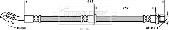 Borg & Beck BBH7624 - Flessibile del freno autozon.pro