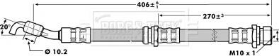 Borg & Beck BBH7067 - Flessibile del freno autozon.pro