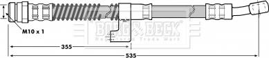 Borg & Beck BBH7010 - Flessibile del freno autozon.pro