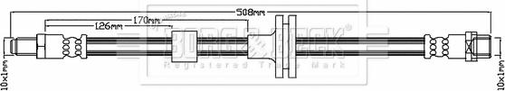 Borg & Beck BBH7086 - Flessibile del freno autozon.pro