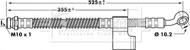 Borg & Beck BBH7036 - Flessibile del freno autozon.pro