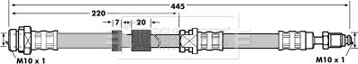 Borg & Beck BBH7079 - Flessibile del freno autozon.pro