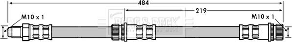 Borg & Beck BBH7114 - Flessibile del freno autozon.pro