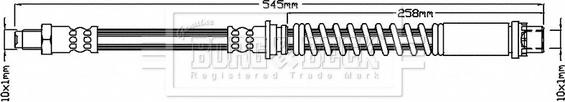 Borg & Beck BBH7183 - Flessibile del freno autozon.pro