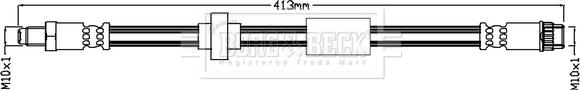 Borg & Beck BBH7134 - Flessibile del freno autozon.pro