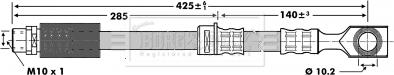 Borg & Beck BBH7124 - Flessibile del freno autozon.pro