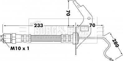 Borg & Beck BBH7120 - Flessibile del freno autozon.pro