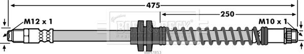 Borg & Beck BBH7853 - Flessibile del freno autozon.pro