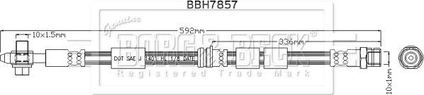 Borg & Beck BBH7857 - Flessibile del freno autozon.pro