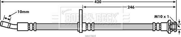 Borg & Beck BBH7869 - Flessibile del freno autozon.pro