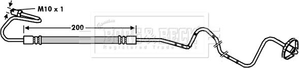 Borg & Beck BBH7839 - Flessibile del freno autozon.pro