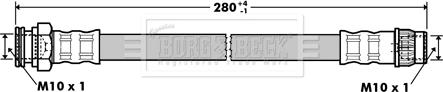 Borg & Beck BBH7356 - Flessibile del freno autozon.pro