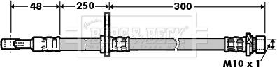 Borg & Beck BBH7362 - Flessibile del freno autozon.pro