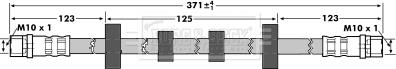 Borg & Beck BBH7302 - Flessibile del freno autozon.pro