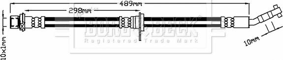 Borg & Beck BBH7338 - Flessibile del freno autozon.pro