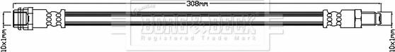 Borg & Beck BBH7324 - Flessibile del freno autozon.pro