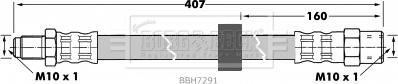 Borg & Beck BBH7291 - Flessibile del freno autozon.pro