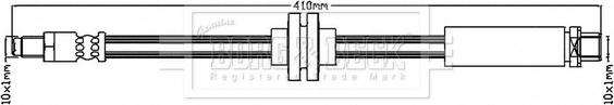 Borg & Beck BBH7293 - Flessibile del freno autozon.pro