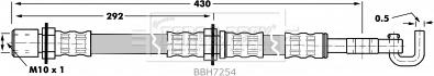 Borg & Beck BBH7254 - Flessibile del freno autozon.pro