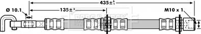 Borg & Beck BBH7253 - Flessibile del freno autozon.pro