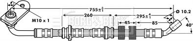 Borg & Beck BBH7209 - Flessibile del freno autozon.pro