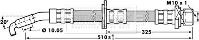 Borg & Beck BBH7217 - Flessibile del freno autozon.pro