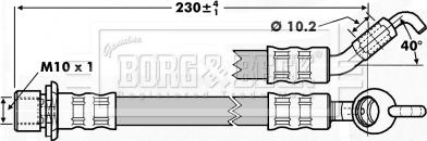 Borg & Beck BBH7238 - Flessibile del freno autozon.pro