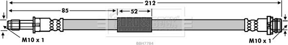 Borg & Beck BBH7784 - Flessibile del freno autozon.pro