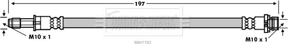 Borg & Beck BBH7782 - Flessibile del freno autozon.pro