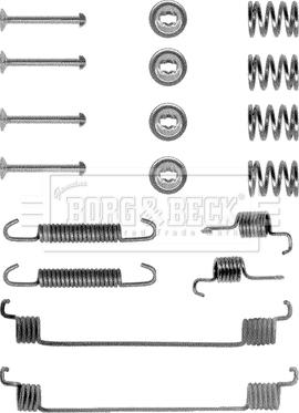 Borg & Beck BBK6048 - Kit accessori, Ganasce freno autozon.pro