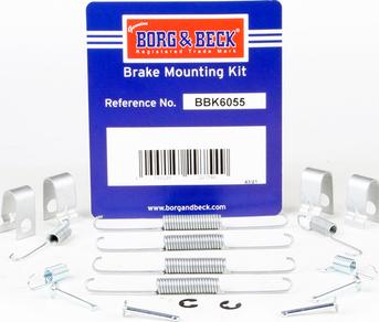 Borg & Beck BBK6055 - Kit accessori, Ganasce freno autozon.pro