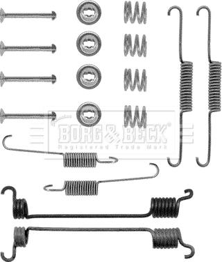 Borg & Beck BBK6067 - Kit accessori, Ganasce freno autozon.pro