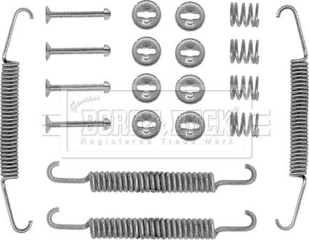 Borg & Beck BBK6017 - Kit accessori, Ganasce freno autozon.pro