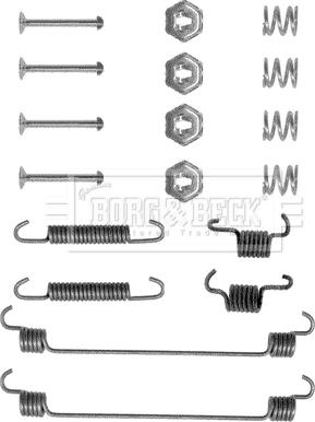 Borg & Beck BBK6089 - Kit accessori, Ganasce freno autozon.pro