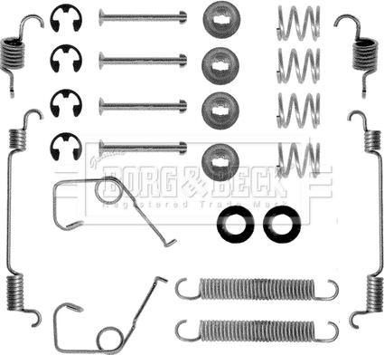 Borg & Beck BBK6038 - Kit accessori, Ganasce freno autozon.pro