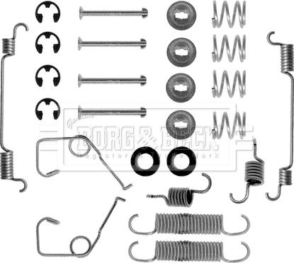 Borg & Beck BBK6037 - Kit accessori, Ganasce freno autozon.pro