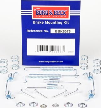 Borg & Beck BBK6075 - Kit accessori, Ganasce freno autozon.pro