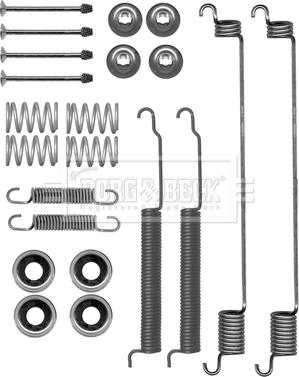 Borg & Beck BBK6195 - Kit accessori, Ganasce freno autozon.pro