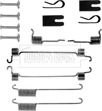 Borg & Beck BBK6141 - Kit accessori, Ganasce freno autozon.pro