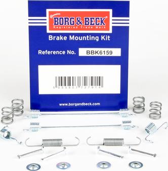 Borg & Beck BBK6159 - Kit accessori, Ganasce freno autozon.pro