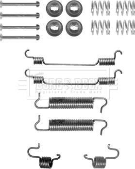 Borg & Beck BBK6155 - Kit accessori, Ganasce freno autozon.pro