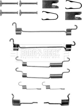 Borg & Beck BBK6153 - Kit accessori, Ganasce freno autozon.pro