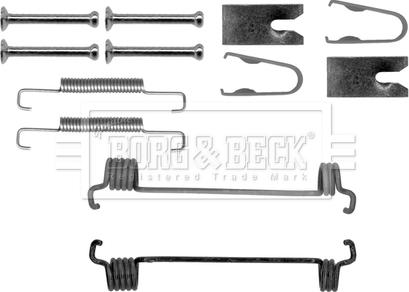 Borg & Beck BBK6164 - Kit accessori, Ganasce freno stazionamento autozon.pro