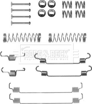 Borg & Beck BBK6166 - Kit accessori, Ganasce freno autozon.pro